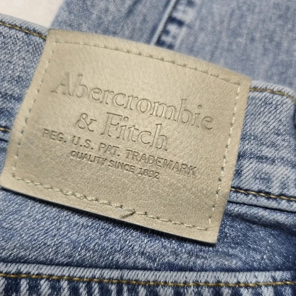 Abercrombie & Fitch Skinny Stretch Jeans, Light Destructed Wash, Sz 30/32, EUC! - Picture 12 of 13